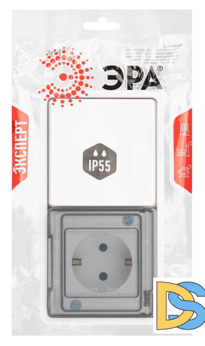 Блок розетка с выключателем Эра 11-7521-01 Б0063261