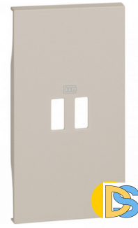 Лицевая панель для зарядных устройств USB 2 модуля.Песочный. Btichino Living Now