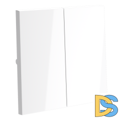 Клавиши для выключателя/переключателя двухклавишного, S70 (белый глянцевый)