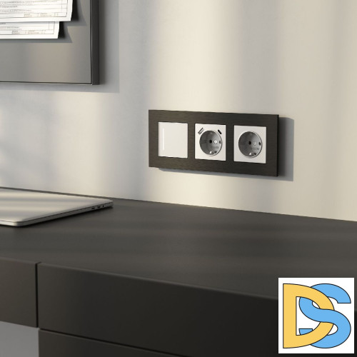 Рамка на 3 поста Werkel AluMax 4690389204074 W0033508 a066331