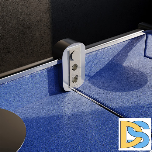 Рамка стеклянная VOLTUM S70 на 3 поста, (шелк, стекло)