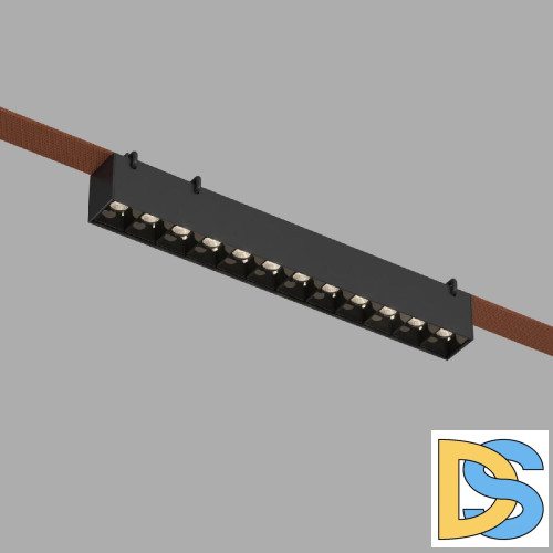 Трековый однофазный светильник Denkirs Belty Grill DK5571-BK