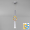 Подвесной светодиодный светильник Eurosvet Lance 50191/1 LED матовое серебро/матовое золото