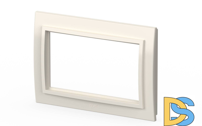 Рамка для двухместной розетки с заземлением ELBI Zena 608-010200-907