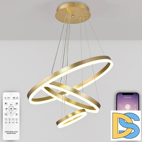 Подвесная люстра Natali Kovaltseva Oreol LED LAMPS 81279