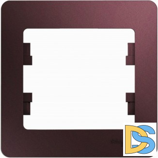 Рамка 1-ая (одинарная), Баклажановый, серия Glossa, Schneider Electric