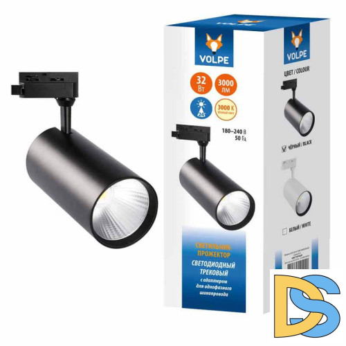 Трековый светодиодный светильник Volpe ULB-Q276 32W/3000К Black UL-00005944