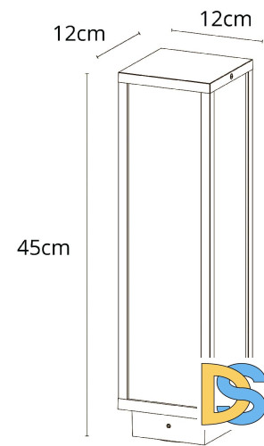 Ландшафтный светильник Arte Lamp Pot A1631PA-1BK