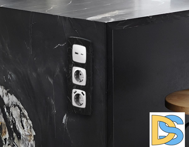 Рамка двухместная Ambrella Volt Opera OF940702