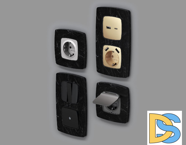 Рамка двухместная Ambrella Volt Opera OF940702