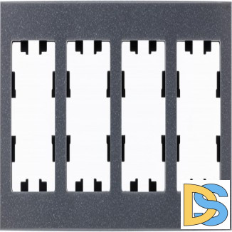 Рамка 4-ая (четверная), Мрамор Айс Грей, серия Atlas Design Nature, Schneider Electric