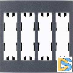 Рамка 4-ая (четверная), Мрамор Айс Грей, серия Atlas Design Nature, Schneider Electric