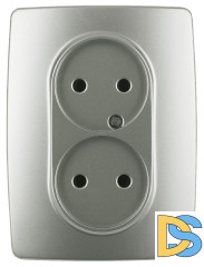 Розетка 2x2P Эра 12-2107-15 Б0031247