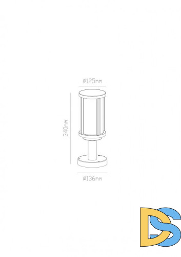Садовый светильник ARTE Lamp A1036FN-1BK