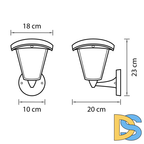 Уличный настенный светодиодный светильник Lightstar Lampione 375670