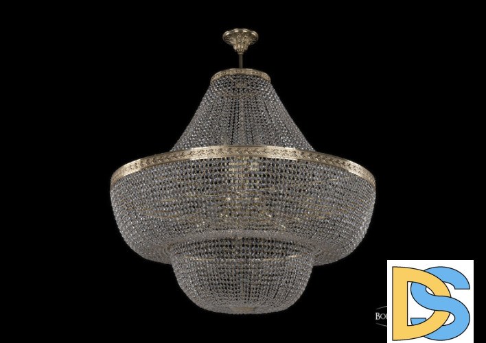 Люстра на штанге Bohemia Ivele Crystal 19091/H1/100IV G