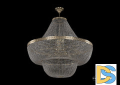 Люстра на штанге Bohemia Ivele Crystal 19091/H1/100IV G