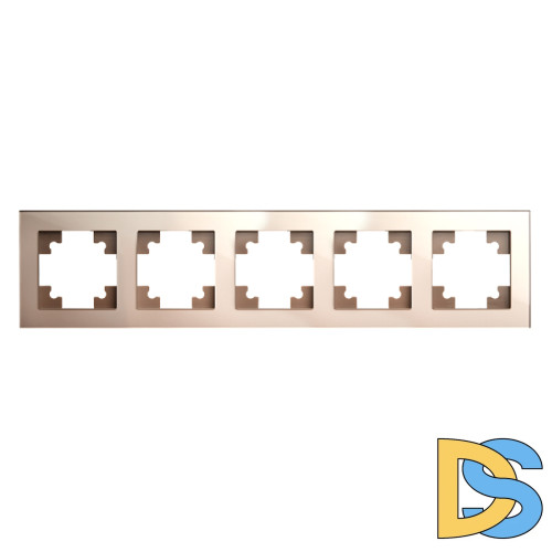 Рамка горизонтальная 5-местная Stekker Катрин 39638