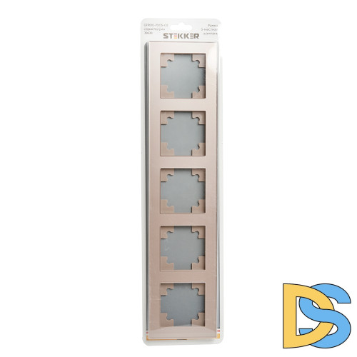 Рамка горизонтальная 5-местная Stekker Катрин 39638