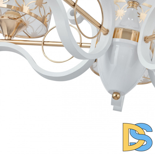 Подвесная люстра Arte Milano Florentia-3097 303097/5 Wh/Gd