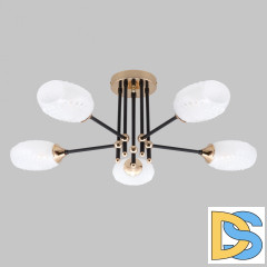 Потолочная люстра IMEX MD.4144-5-S-BK+FGD