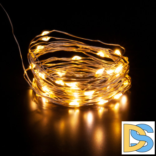 Гирлянда нить Eurosvet 400-007 теплый белый 5м IP20