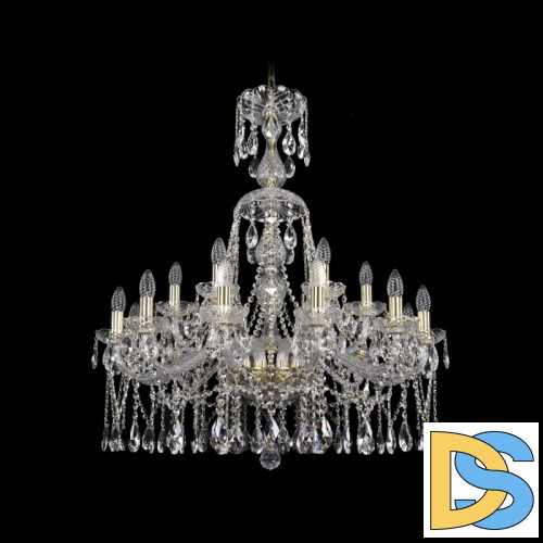 Подвесная люстра Bohemia Ivele Crystal 1413/12+6/300/XL-95 G
