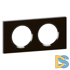 Рамка 2-постовая Legrand Celiane смальта графит 069302