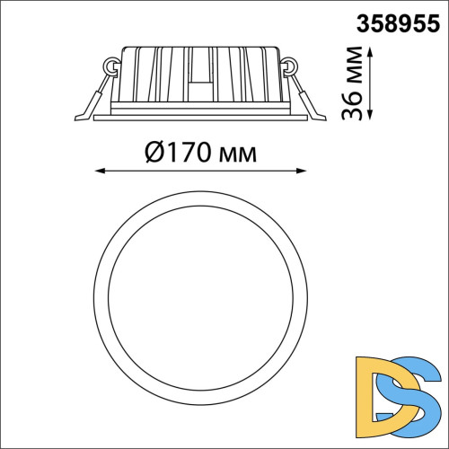 Встраиваемый светильник Novotech Lante 358955