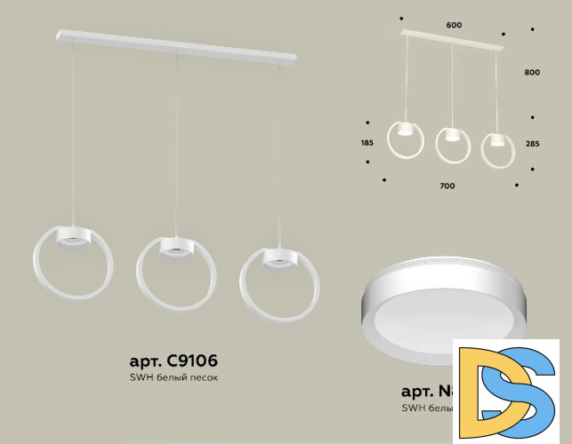 Подвесной светильник Ambrella Light Traditional (C9106, N8112) XB9106100