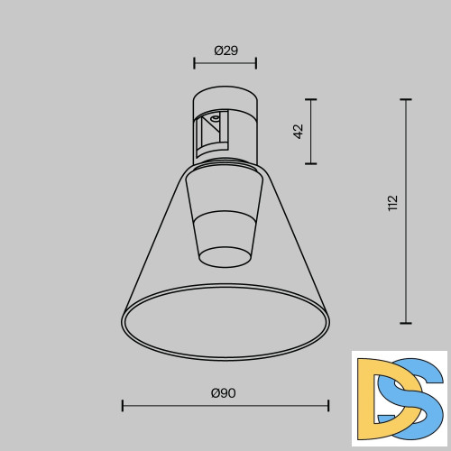 Трековый магнитный светильник Maytoni Bianca TR147-1-3W4K-BS