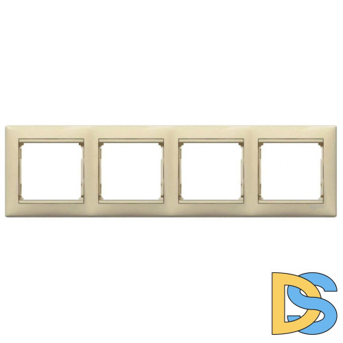 Рамка 4-постовая Legrand Valena слоновая кость 774354
