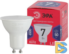 Лампа светодиодная Эра GU10 7W 6500K LED MR16-7W-865-GU10 R Б0045350
