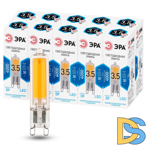 Лампа светодиодная Эра G9 3,5W 4000K LED JCD-3,5W-GL-840-G9 Б0049084