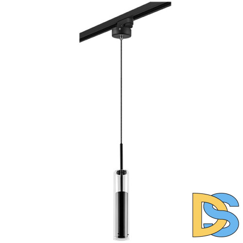 Трековый светильник Lightstar Track 1 black L1T756017 (756017+592007)