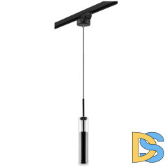 Трековый светильник Lightstar Track 1 black L1T756017 (756017+592007)