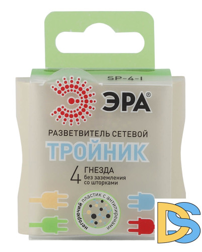 Сетевой разветвитель ЭРА SP-4-I Б0008206