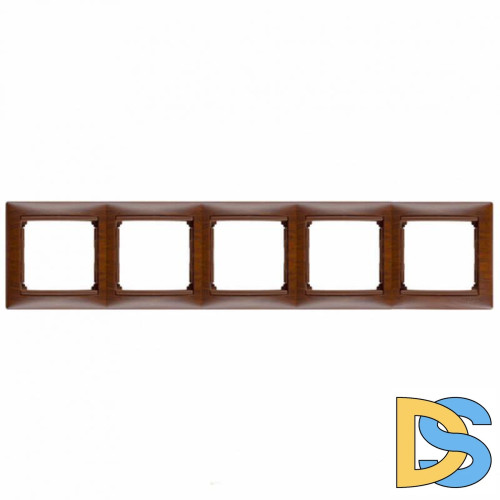 Рамка 5-постовая Legrand Valena тонированное дерево 770315