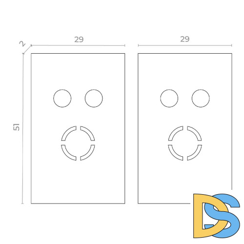 Торцевая заглушка ST Luce Skyflat ST068.409.13