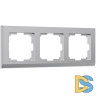 Рамка на 3 поста Werkel Stark (серебряный) W0031806