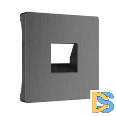 Накладка для телефонной розетки RJ11 Werkel (графит рифленый) WL04-RJ-11-CP