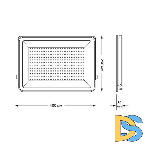 Прожектор светодиодный Gauss Qplus 200W 6500К 690511200