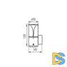 Настенный уличный светильник Kanlux PRESO EL 18 GR 36543