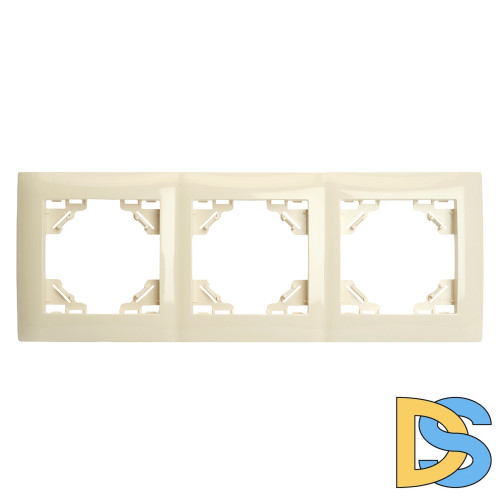 Рамка трехместная Stekker PFR00-9013-02 Эрна Элегант 49668