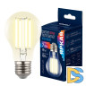 Лампа светодиодная филаментная Uniel LED-A60-7W/3000K/E27/CL GLY01TR UL-00011934
