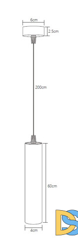 Подвесной светодиодный светильник Fiberli Tube460BW 12110201