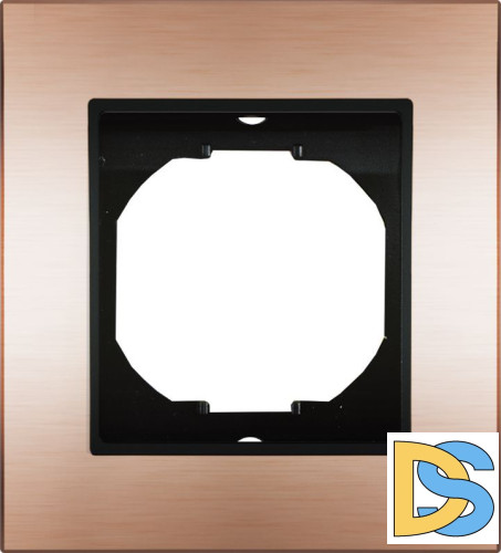 Рамка 1-я из алюминия Vesta-Electric Exclusive Champagne Metallic