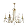 Подвесная люстра Crystal Lux Victoria SP6 Gold/Amber