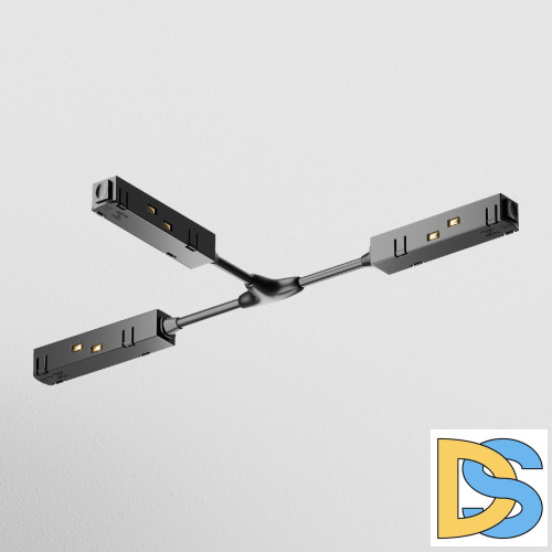 T-образный коннектор питания для магнитного шинопровода Maytoni Technical Magnetic track system Gravity TRA004CWT-22B