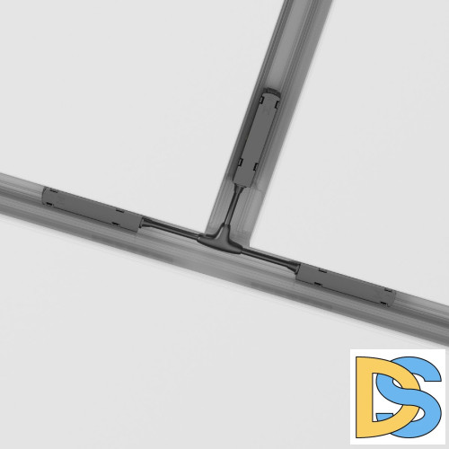 T-образный коннектор питания для магнитного шинопровода Maytoni Technical Magnetic track system Gravity TRA004CWT-22B